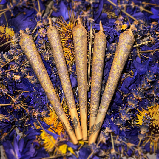 Sticks | Blauer Lotus + Lavendel MIX | Räuchersticks | Nymphaea caerulea | 100% Bio Ägyptischer Blauer Lotus | 100% Lavendel