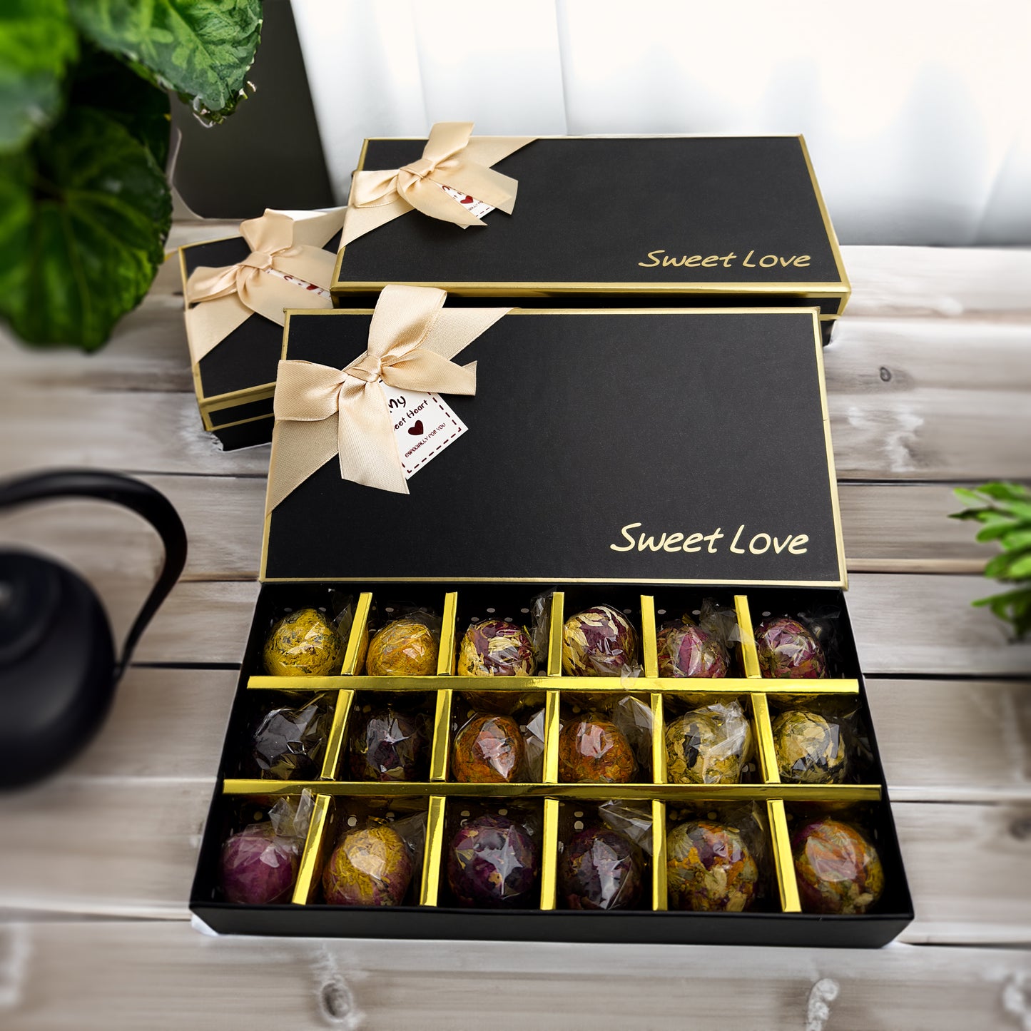 Tea balls Gift Box | Geschenk Box | Tea Kugeln | 100% organic | 100% organisch | Natural | Bio | getrocknet | Teebällchen